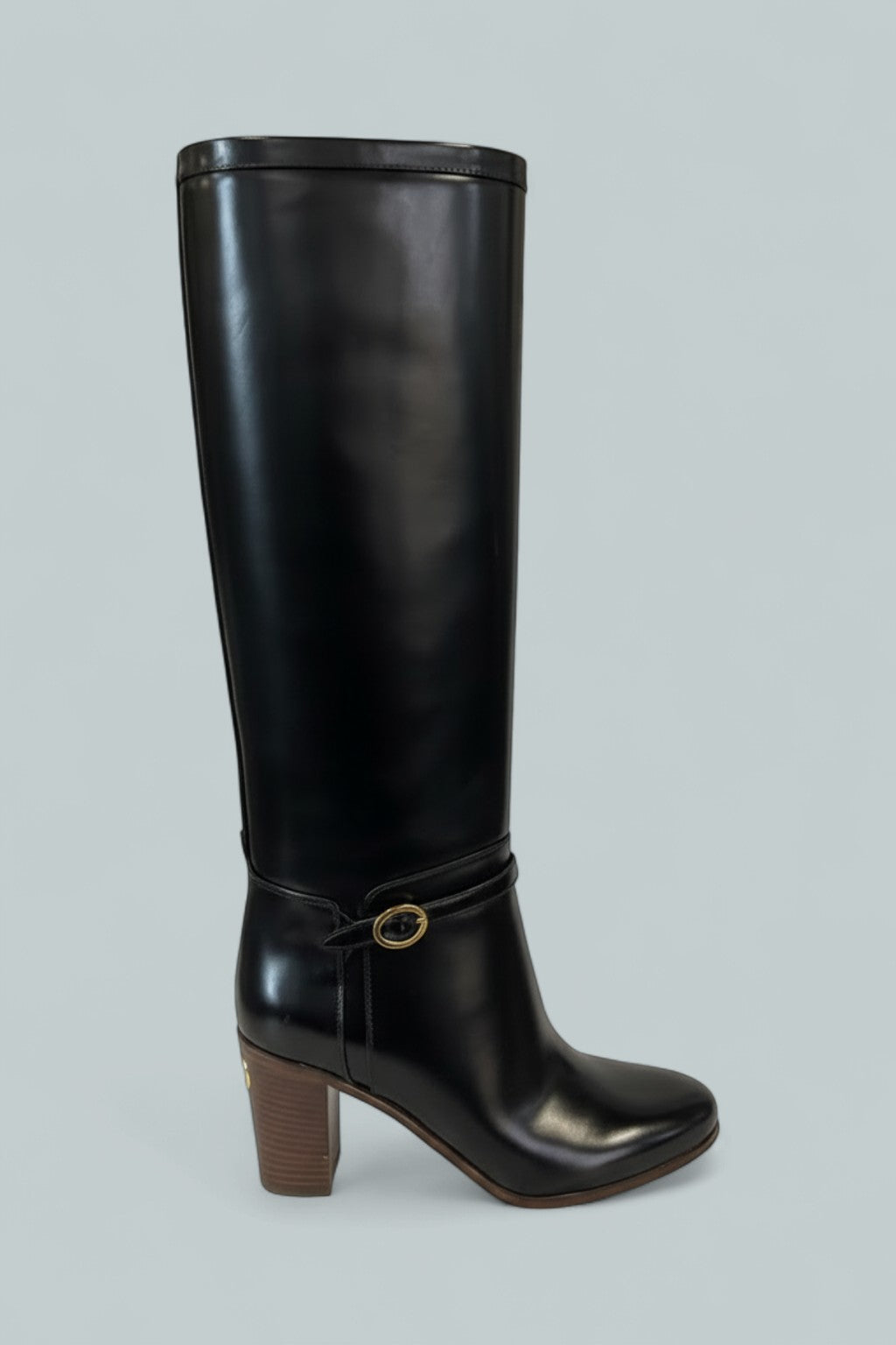 Women's Pattie Tall Leather Boots - Black