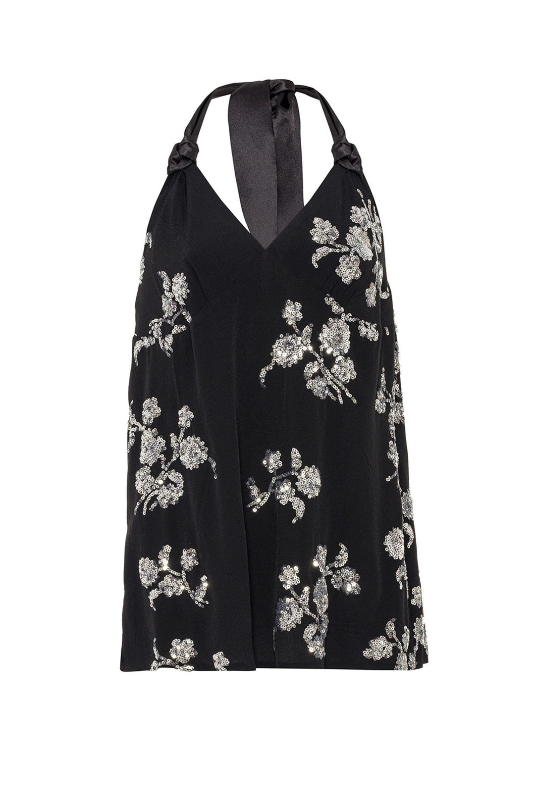 Embroidered Top - Black