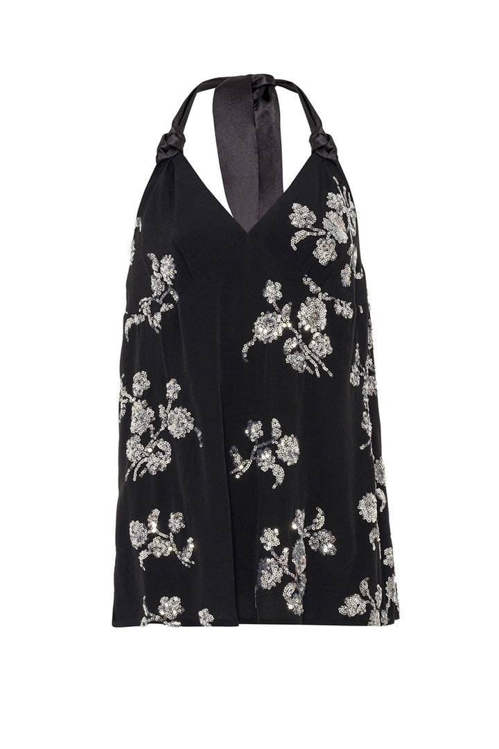 Embroidered Top - Black